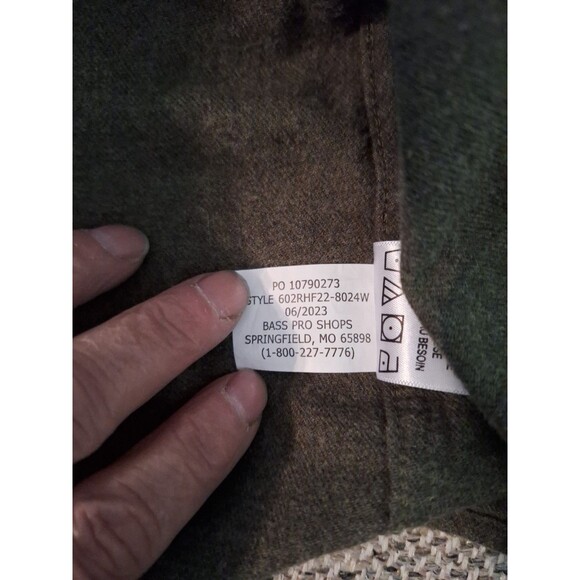 Red Head Shirt Men's XLarge Green Heavy Cotton Long Sleeve Button - Picture 11 of 11